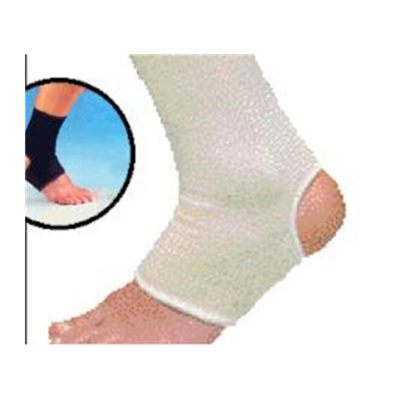Tobillera elástica para ligeras lesiones permite movimiento en la actividad