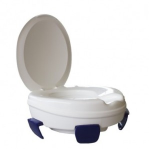 Elevador WC con tapa 17 cm regulable inclinable reposabrazos abatibles :  Ayudas Diarias