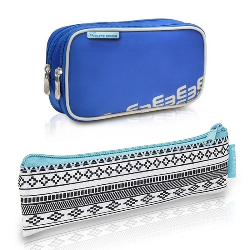Pack bolsa isotérmica y estuche | Color azul | Poliéster, fibra de carbono  | Dia's e Insulin´s | Elite Bags